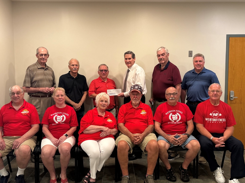 Weirton Steel 25 Year Club donation picture